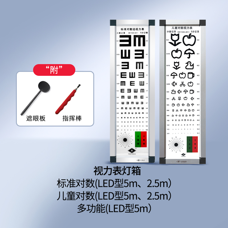 視力表燈箱 標準對數(LED型5m）